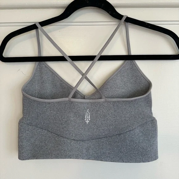 NWT Free People Movement Free Throw Strappy Back Cutout Gray XL - Picture 7 of 11